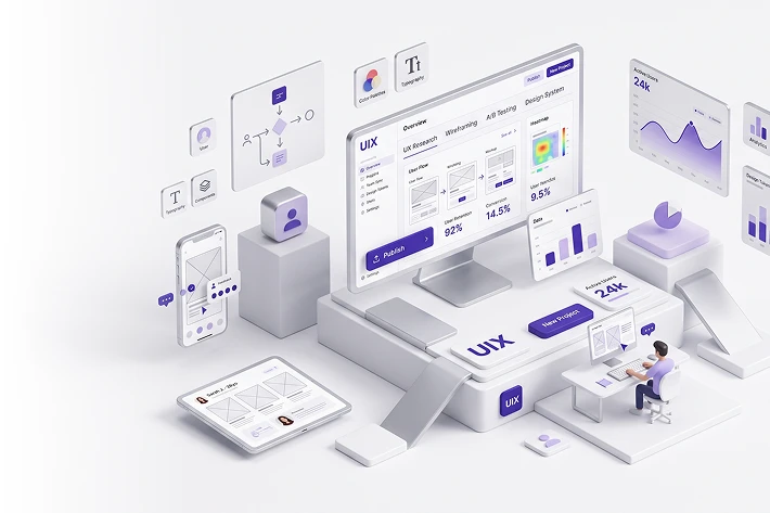 UI UX design illustration