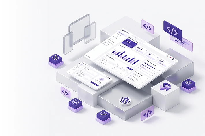 Custom WordPress theme illustration